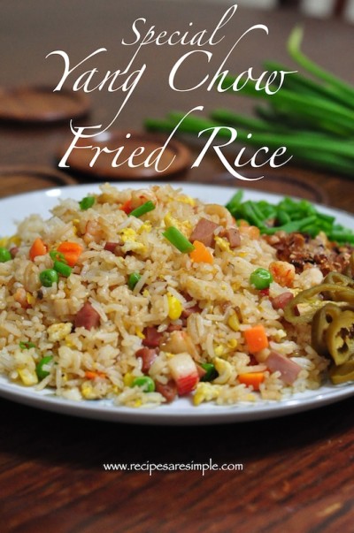 Yang Chow Fried Rice -'Yang Zhou Chao Fan' with Shrimp