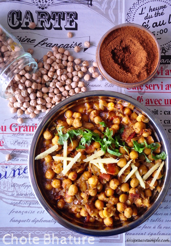 Chole (Chickpeas) Bhature | Punjabi Chana Masala