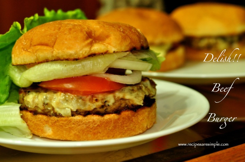 Beef Burger with Mushrooms Recipe – Delicious