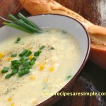 cornsoup1 150x150 Cream of Asparagus Soup with Toasted Almond Garnish