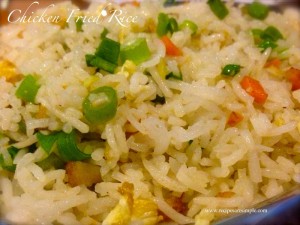 fried rice 300x225 Indo Chinese Chicken Fried Rice Restaurant Style
