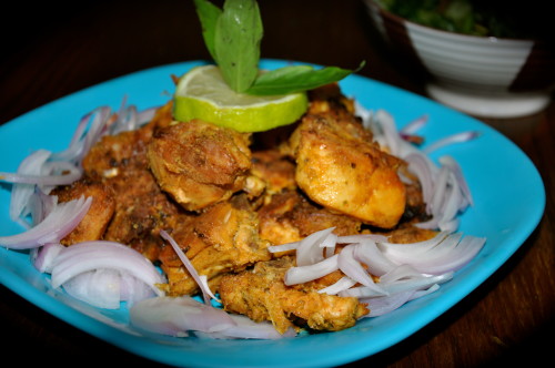 Basil Chicken Tandoor Style