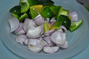 onion and capsicum Chicken with Capsicum   Easy Quick Tasty