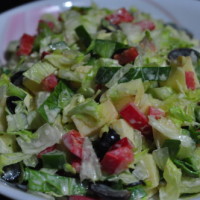 tossedsalad with Olive and grapes. e1369707933817 200x200 Vegetarian and Egg Recipes