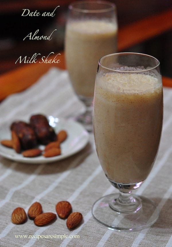 Frosty Date and Almond Milk Shake