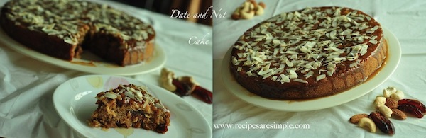 Date and Nut Cake | Moist and Delicious