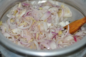 nadan chicken curry - saute