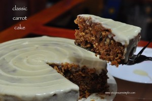 classiccarrotcake 300x199 Classic Carrot Cake Recipe