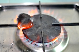 heat charcola for tandoori chicken recipe