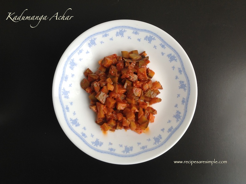 Kadumanga Achar – Tender Mango Pickle