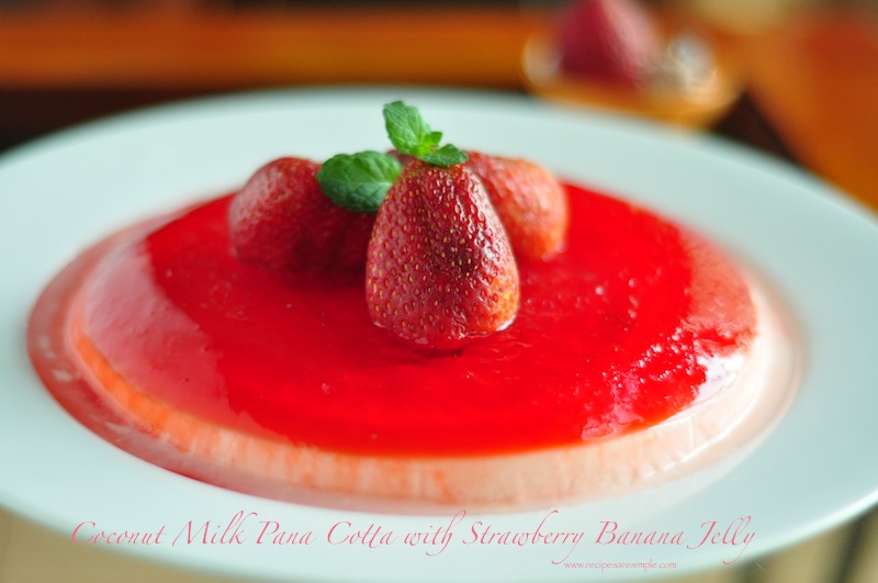 Coconut Milk Panna Cotta with Jelly