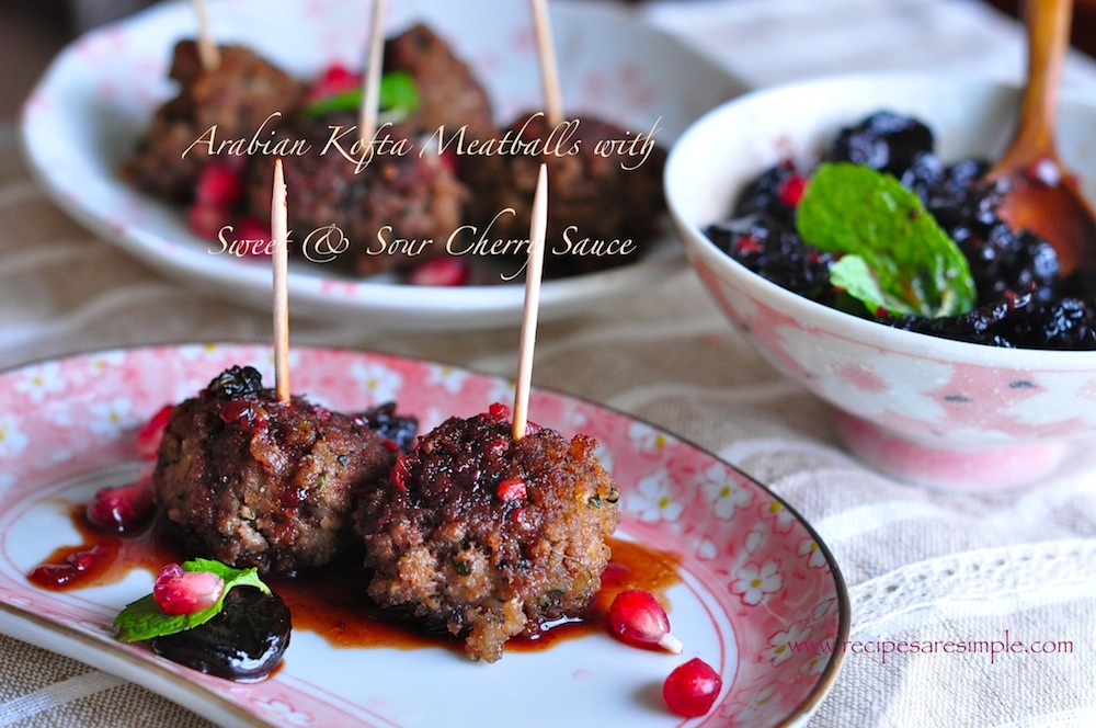 Kofta Meatballs with Heavenly Sweet and Sour Cherry Sauce – MUST TRY!