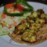 Green Chicken Kebabs with Cottage Cheese - Hariyali Murgh Paneer Tikka