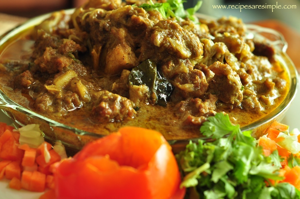 mutton curry 2 Mutton Curry with Coconut Milk   Stewed   Kerala Style