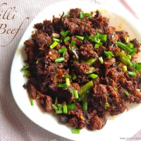 chili beef fry 200x200 Indo Chinese Cuisine