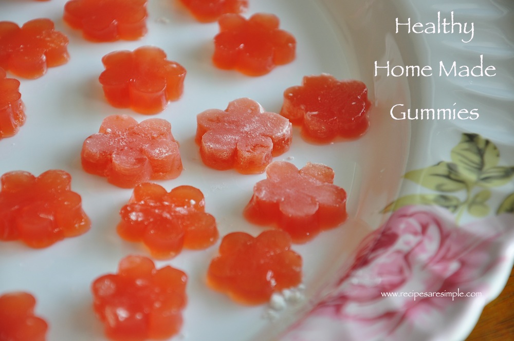 Home Made Gummies  Healthy Recipe with Fresh Juice and Gelatin