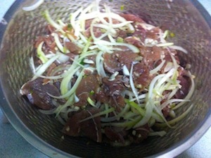 Bulgogi 3 Korean Beef Bulgogi Made in Cast Iron Wok / Skillet