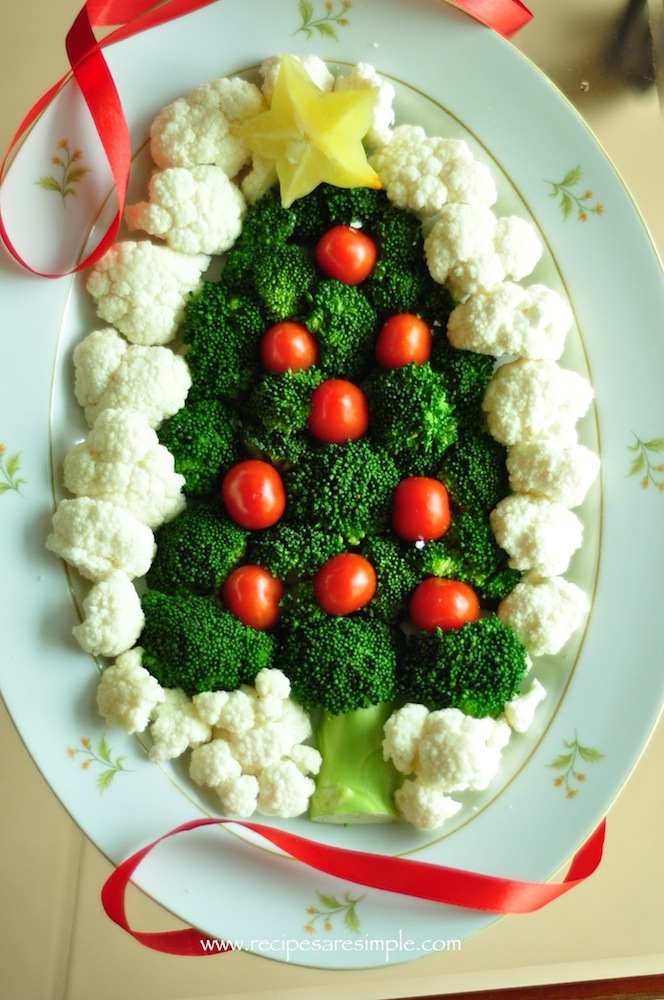 Broccoli Christmas Platter