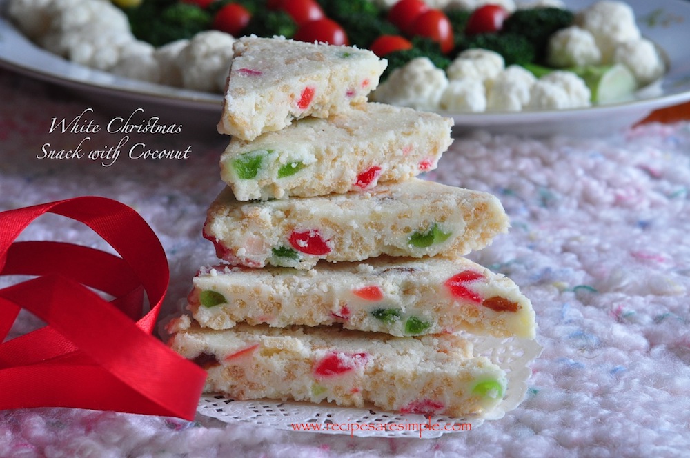 White Christmas Snack with Coconut