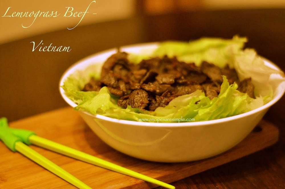 Vietnamese Lemongrass Beef