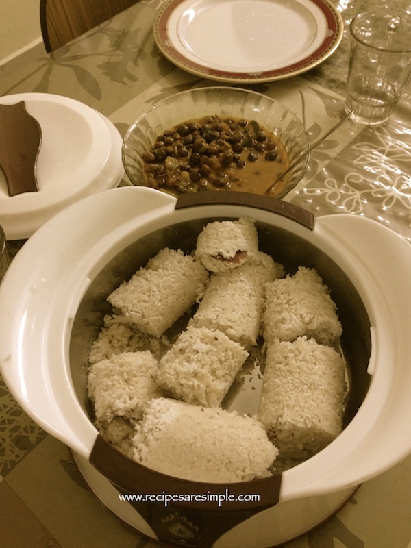 Puttu Recipe (RICE FLOUR PUTTU)