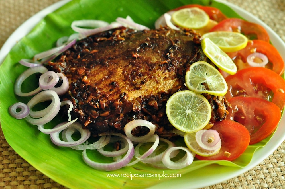 meen pollichathu recipe Meen Pollichathu   Fish Roasted in Banana Leaf with Gravy