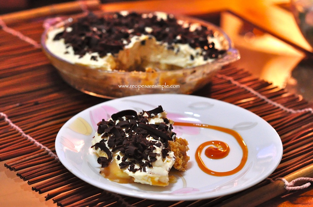 banoffee pie recipe Banoffee Pie   No Bake Banana Cream Pie with Caramel