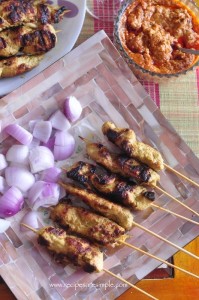 chicken satay 1 e1400206554322 199x300 Chicken Satay Recipe | Malaysian Chicken Skewers