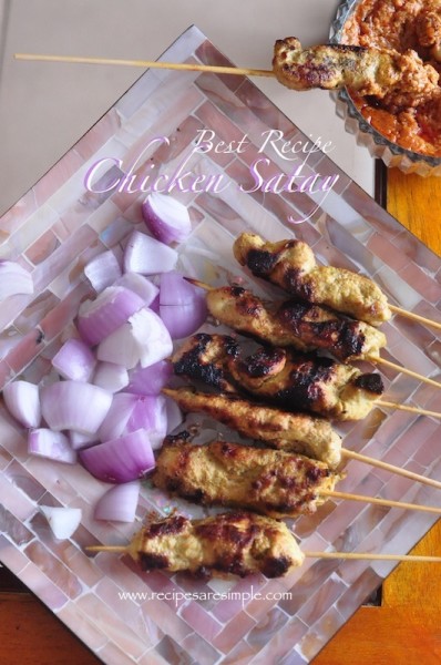 Chicken Satay Recipe | Malaysian Chicken Skewers