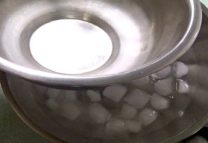 iced bowl 300x207 Badam Kulfi   The Delectable   Indian Almond Icecream