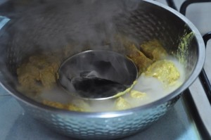 smoke 300x199 Chicken Satay Recipe | Malaysian Chicken Skewers