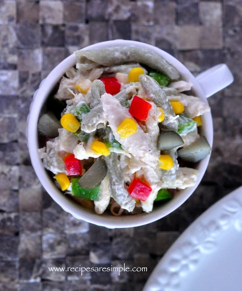 tricolor pasta chicken salad Tricolor Pasta and Chicken Salad