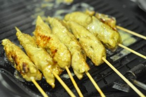 turn again 300x199 Chicken Satay Recipe | Malaysian Chicken Skewers