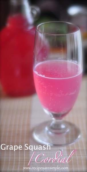 grape squash grape cordial