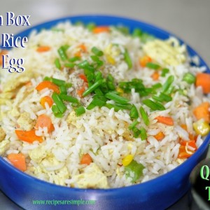 lunch box fried rice 300x300 Vegetarian and Egg Recipes