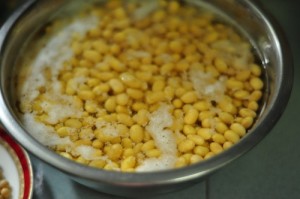 soy milk recipe - soaked overnight