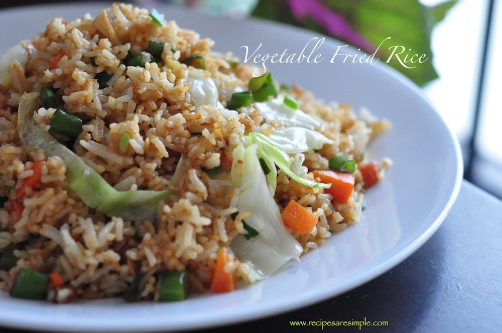 Vegetable Fried Rice – No Egg