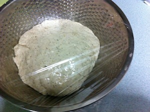 Musakhan Taboon Bread cover with cling wrap MUSAKHAN   Palestinian Sumac Chicken with Caramelized Onion and Taboon Bread