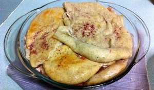 Musakhan aSSEMBLE top with bread MUSAKHAN   Palestinian Sumac Chicken with Caramelized Onion and Taboon Bread