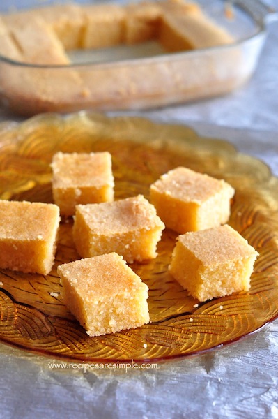 BAKED SEMOLINA CAKE WITH VIDEO