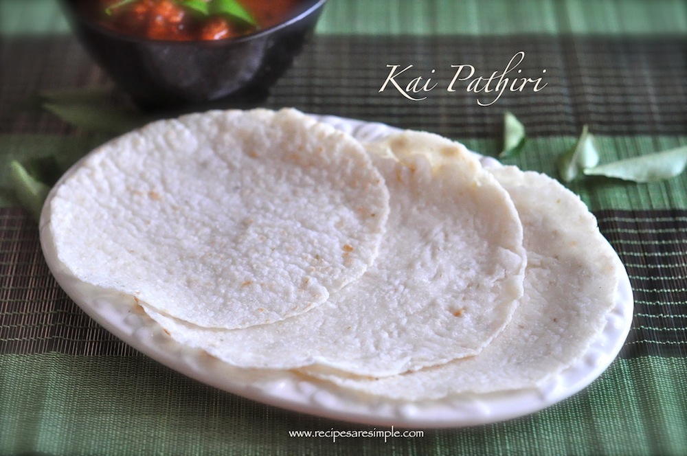 Kai Pathiri – with grated Coconut