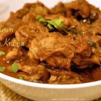 brown chicken kurma 200x200 Delicious Chicken Recipes