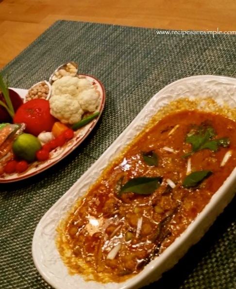 Cauliflower Curry Kerala Style