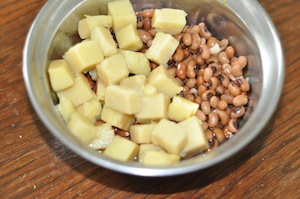 olan recipe cooked beans and yam