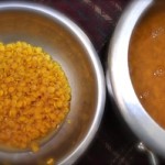 sambar recipe Kerala varutharacha sambar dal separated 150x150 Varutharacha Sambar   South Indian Vegetable and Lentil Potage