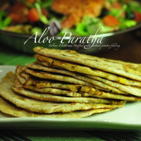 aloo paratha 200x200 Vegetarian and Egg Recipes