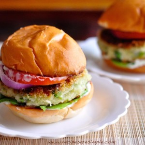 aloo tikki burger how to make 300x300 Fish Burger with Home Made Tartar Sauce