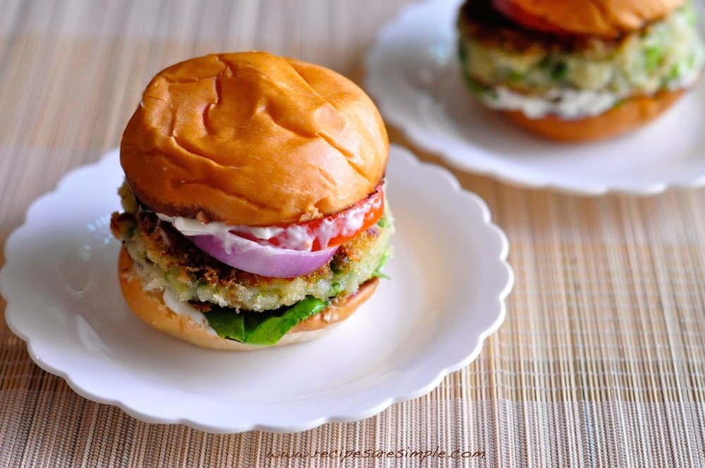 aloo tikki burger potato patties