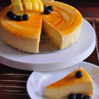 mango cheesecake with spongecake base recipe 200x200 Dessert Recipes   Sweet Snacks   Cookies