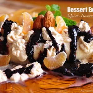 Quick Banana Boat Recipe 300x300 Dessert Recipes   Sweet Snacks   Cookies